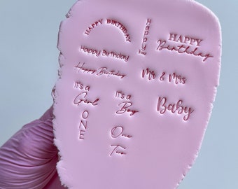 Micro Fonts Cookie-stempels Kies uw stempel