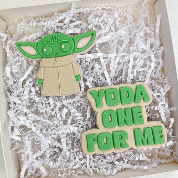 Yoda Valentines Quote Cookie Cutter & Embosser Stamp Set