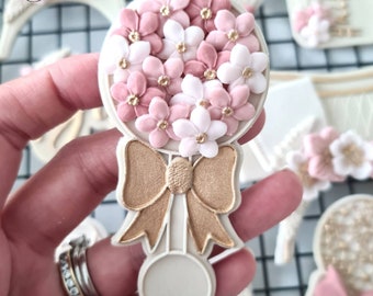 Baby Rassel  Embosser Keksstempel mit Keksausstecher