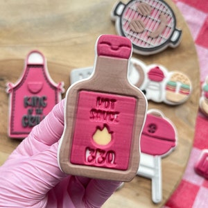 Hot Sauce Cookies Stamp Embosser with Cutter