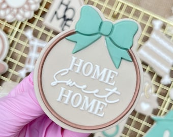 Home Sweet Home Fondant Embosser Cookie Stamp Cookie Cutter