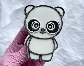 Panda bear Embosser Stamp Cookie Cutter Keksstempel mit Keksausstecher