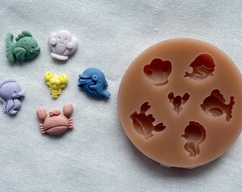 CookieCutterFactory Under The Sea Set Silicone Mold Silicone Mould