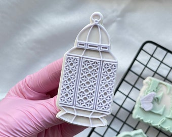 Oriental Lantern Cookie Cutter Embosser Stamp