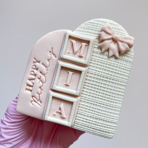 Block Fonts FONTSET Cookie Cutter & Embosser Stamp Cookie Stamp