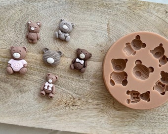 CookieCutterFactory Beary Much Set Stampo in silicone Stampo in silicone