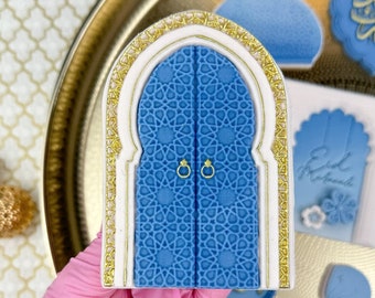 Arabic Door Frame Pattern Multi Layer Ramadan Cookie Cutter Embosser Stamp
