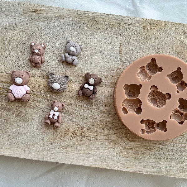 CookieCutterFactory Beary Much Set Moule en silicone Moule en silicone