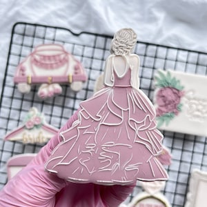 Bride Cookie Cutter Embosser Stamp Wedding