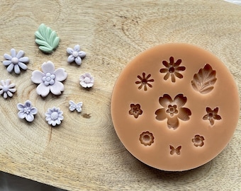 CookieCutterFactory Flower Set Silicone Mold Silicone Mould