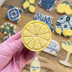 Lemon Slice Cookie Cutter Embosser Stamp Wedding Amalfi Coast
