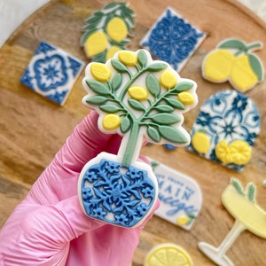Lemon Tree Cookie Cutter Embosser Stamp Wedding Amalfi Coast