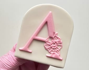 Alphabet Floral A-Z Embosser Stamp Fondant Cookie Stamp