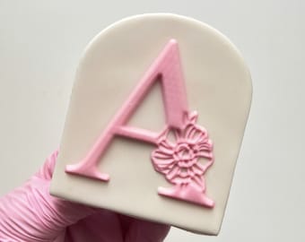 Alphabet Floral A-Z Embosser Stamp Fondantkeks Stempel