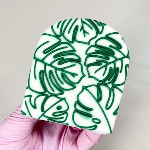 Monstera Pattern Embosser Stamp Fondant Cookie Stamp