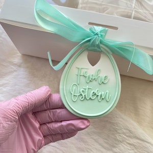 Happy Easter Egg Pendant Fondant Embosser Cookie Stamp Cookie Cutter