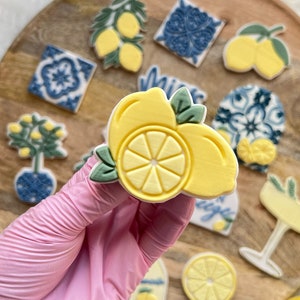 Lemon Trio Cookie Cutter Embosser Stamp Wedding Amalfi Coast