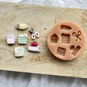 CookieCutterFactory Back to School Set Silicone Mold Silicone Mould