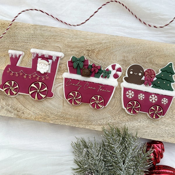 Candy Cane Christmas Train SET Sugarcookie Pop Up Embosser
