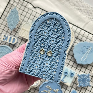 Arabic Door 3D Pattern Cookie Cutter Embosser Stamp