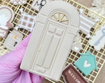 Luxury Front Door Pop Up Fondant Embosser Cookie Stamp Cookie Cutter