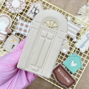 Luxury Front Door Pop Up Fondant Embosser Cookie Stamp Cookie Cutter