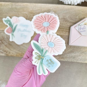 Timbro per biscotti a forma di fiori di margherita Duo Pop Up con taglierina