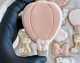 Hot Air Balloon Pop Up Embosser Fondant Stamp with Cookie Cutter