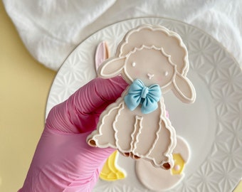 Cute Lamb 1 Fondant Embosser Cookie Stamp Cookie Cutter