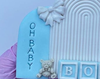 Oh Baby Vertical Acrylic Font Cookie Stamp