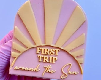 First trip around the Sun Cookie Stamp Pop Up Embosser