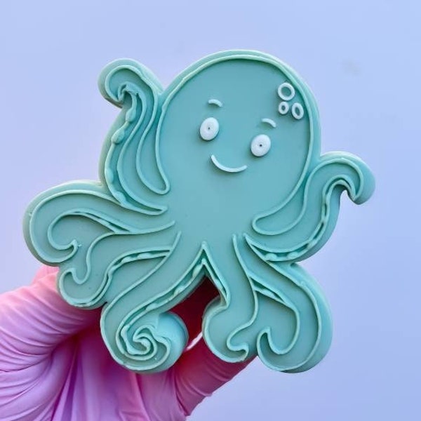 Octopus Cookie Stamp Fondant Embosser