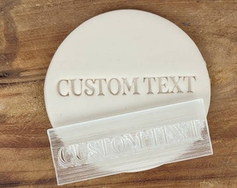 CUSTOM Acrylic Font Stamp Fondant Cookie Stamp Cookie Font Set