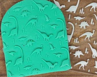 Dino Pattern Embosser Stamp Cookie Stamp