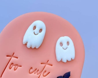 Ghost Micro Fondant Embosser Cookie Stamp Polymer Clay