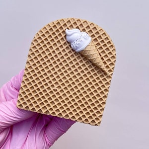 Eis Waffel Pattern Embosser Stamp Fondantkeks Stempel
