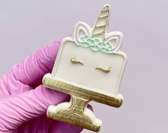 Einhorn Cake Embosser Cookie Stamp Cookie Cutter