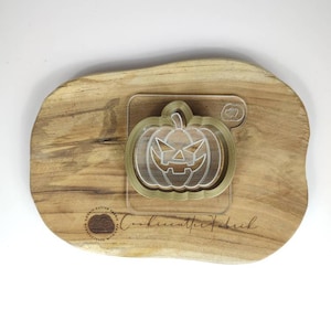 Spooky Pumpkin 1 Halloween Fondant Embosser Cookie Stamp image 3