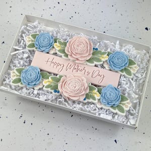 Cookie Cutter + Embosser Stamp Set – Mother’s Day Tea Time Cookie Designs