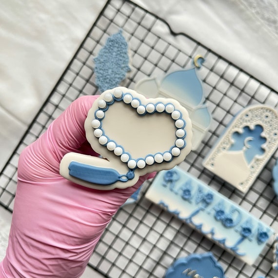 Tesbih Ramadan Theme Cookie Cutter Embosser Stamp