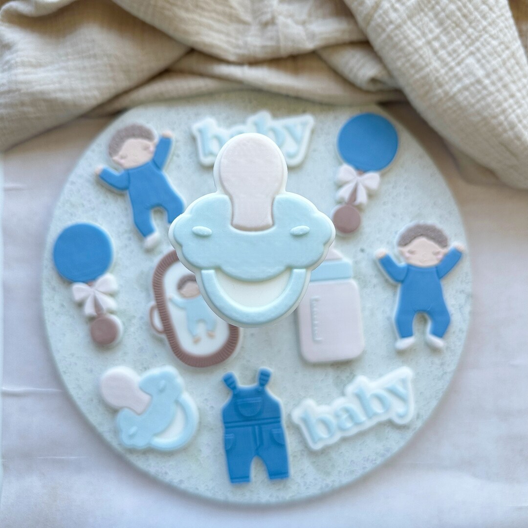 Baby Pacifier Pop up Little Baby Boy Embosser Stamp and Cookie Cutter ...