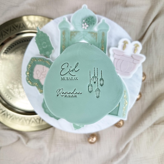 Font Stamp Collection Ramadan 2025 Eid Cookie Cutter Embosser Stamp