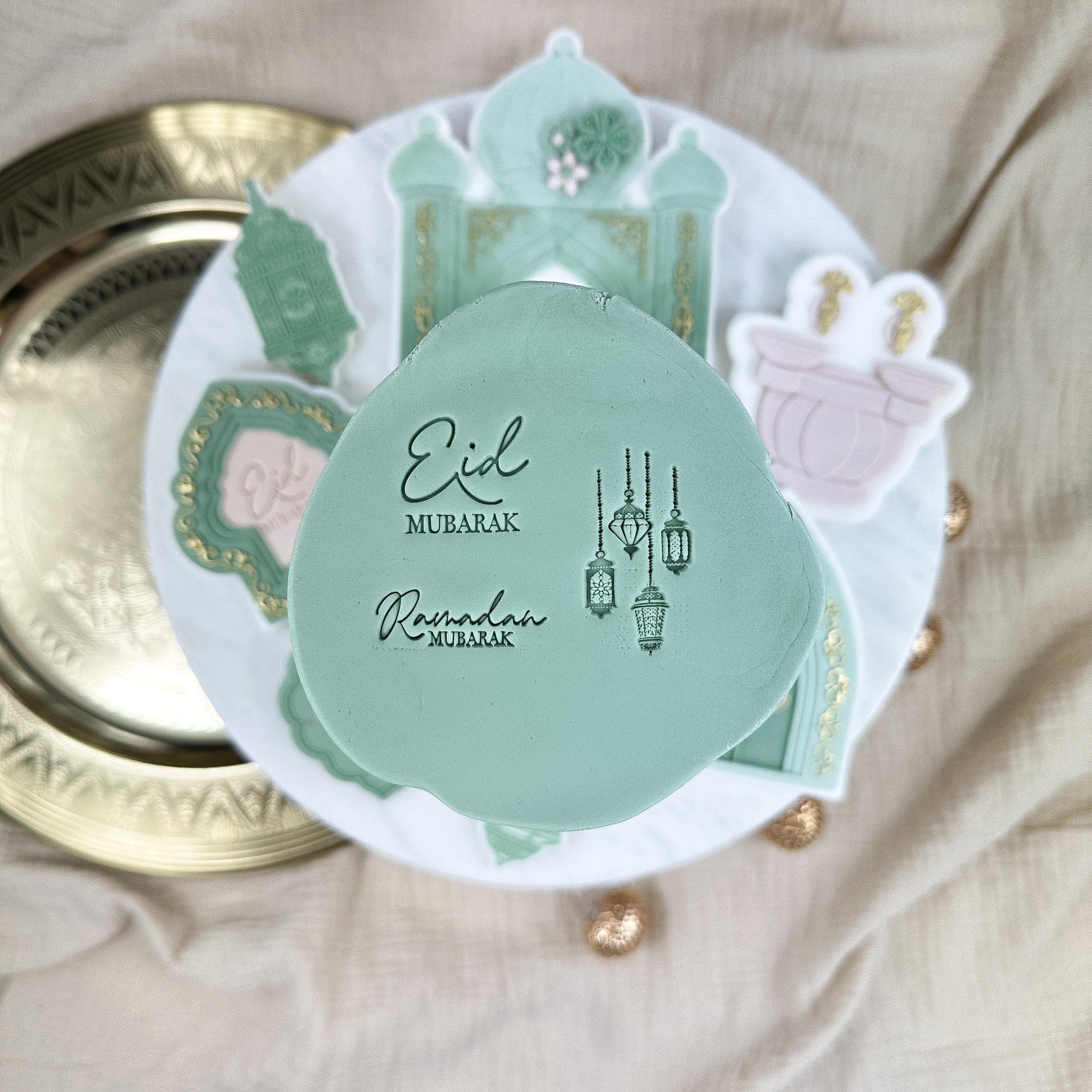 Font Stamp Collection Ramadan 2025 Eid Cookie Cutter Embosser Stamp
