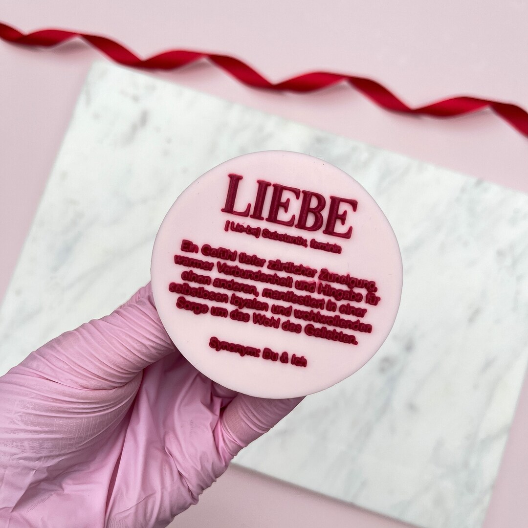 Love Definition Embosser Fondant Stamp Etsy
