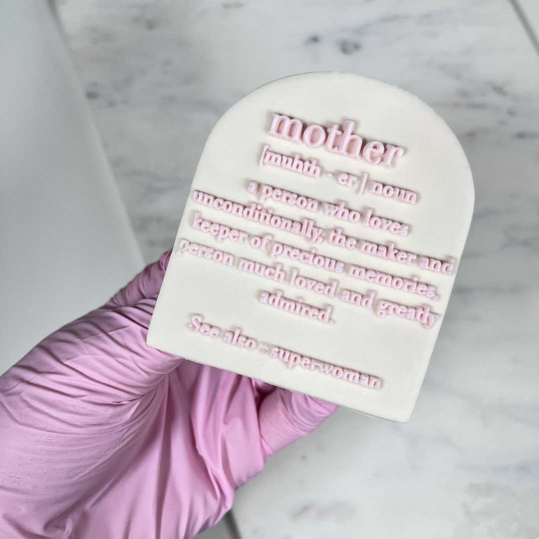 Mother Definition Embosser Stamp Fondant Cookie Etsy
