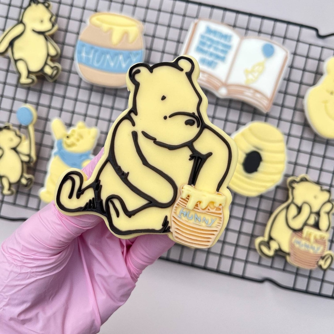 Vintage Honey Bear With Hunny 1 Embosser Fondant Stamp With Cookie ...