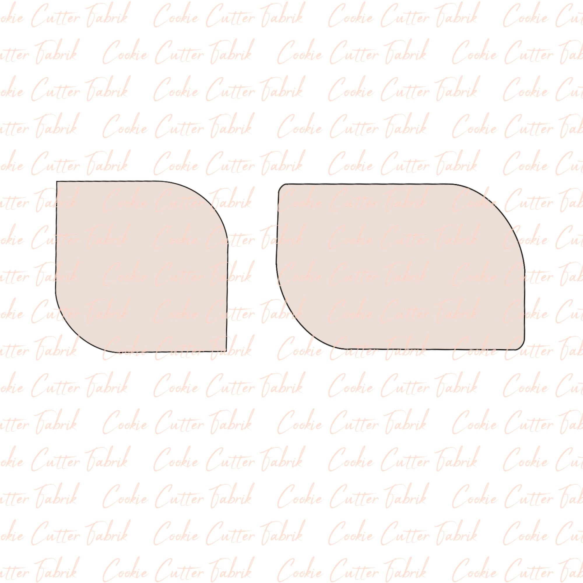 Curved Shape Cookie Cutters 1 & 2