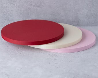 Reusable Cake Board Valentine's Day Edition - Smooth Edge | Minimalist Cake Base | 10-30cm | Made in Germany