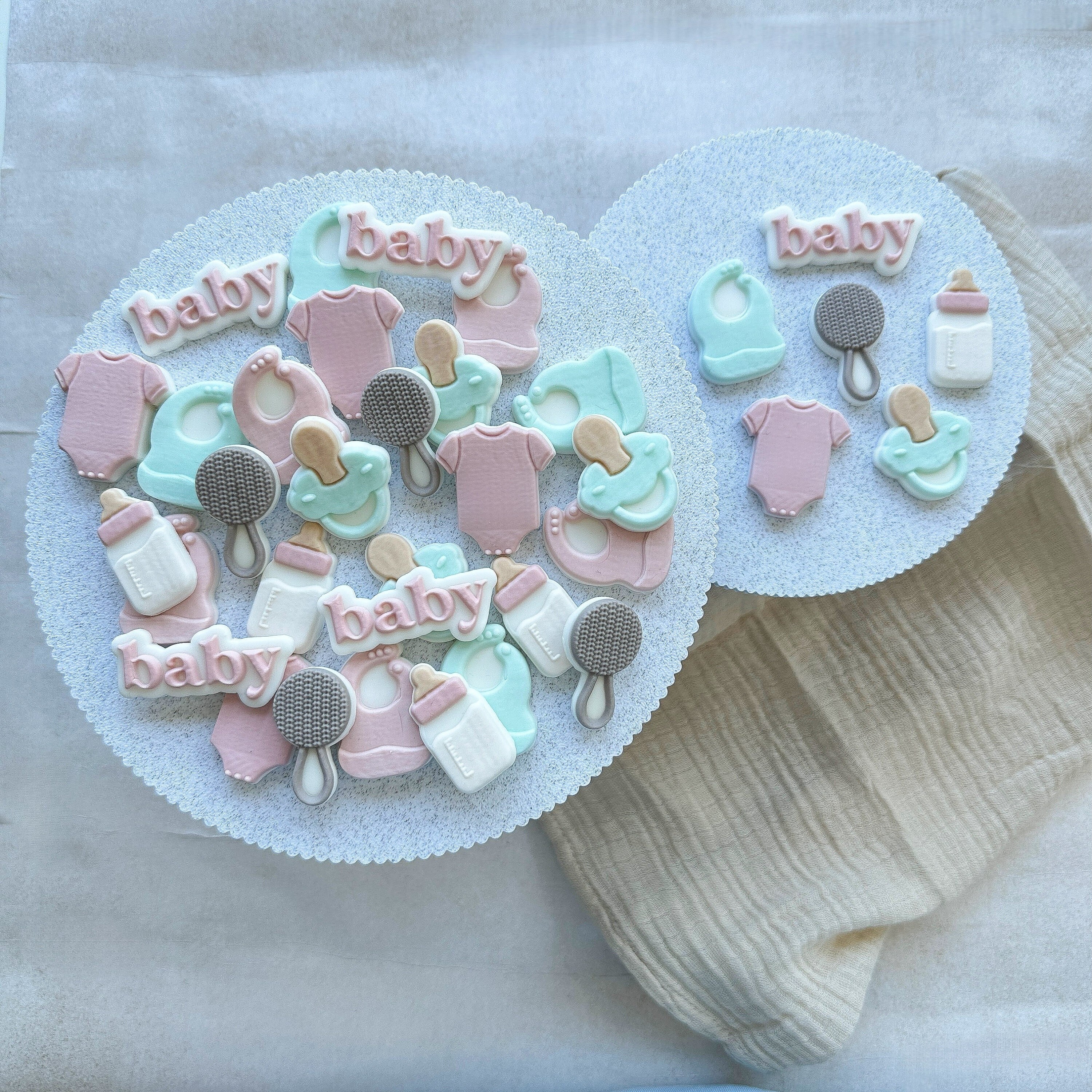 Mini Baby Essentials Cookie Cutter & Embosser Stamp SET of 6