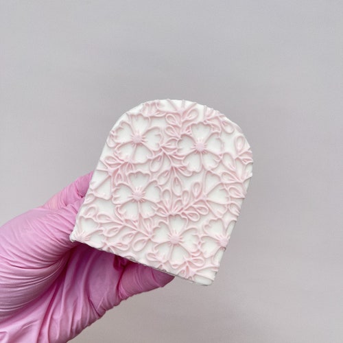 Tampon à biscuits à motif floral n° 3